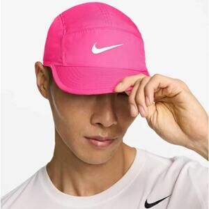 Nike Fly Dri-FIT Unstructured Swoosh Running Cap Hat M/L Hyper Pink FB5624-645